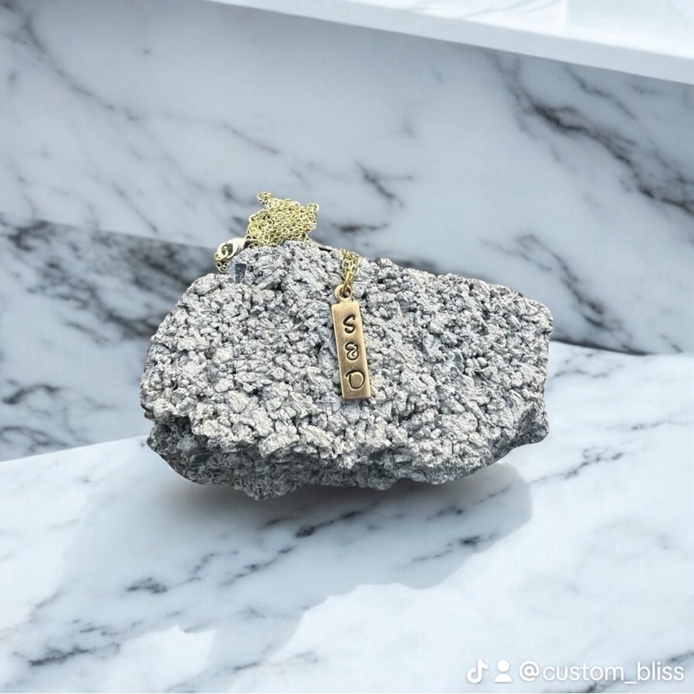 Vertical Custom Bar Necklace